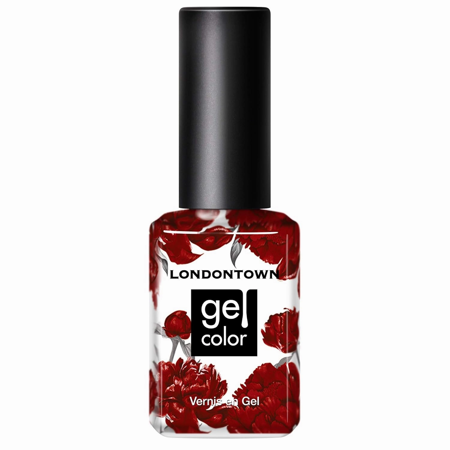 LONDONTOWN UV/LED Gel Nail Polish - Long Lasting, Chip Resistant High Shine Color - Glossy Shimmery Red Orange, 12ml/.40fl oz