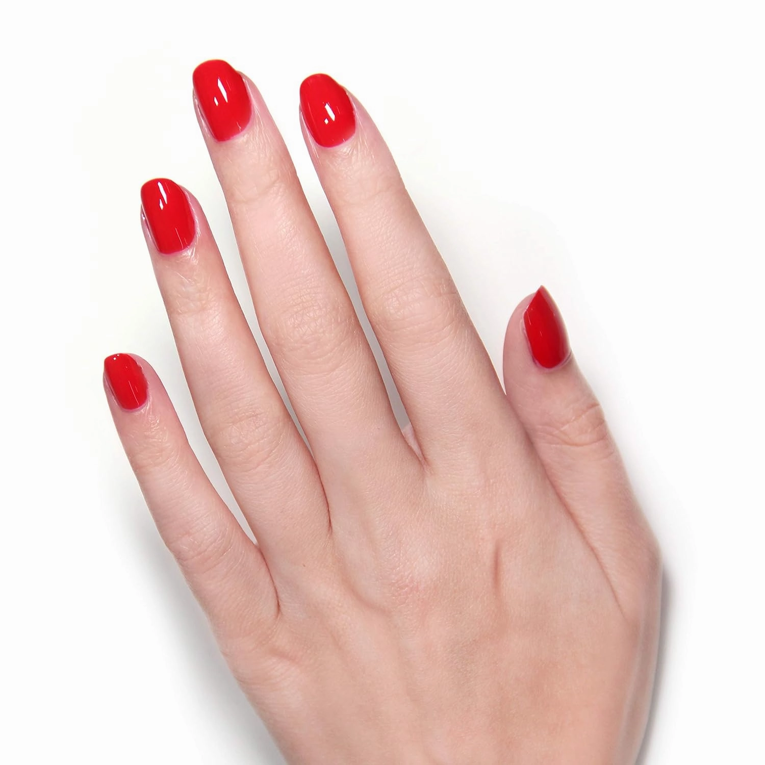 LONDONTOWN UV/LED Gel Nail Polish - Long Lasting, Chip Resistant High Shine Color - Glossy Shimmery Red Orange, 12ml/.40fl oz
