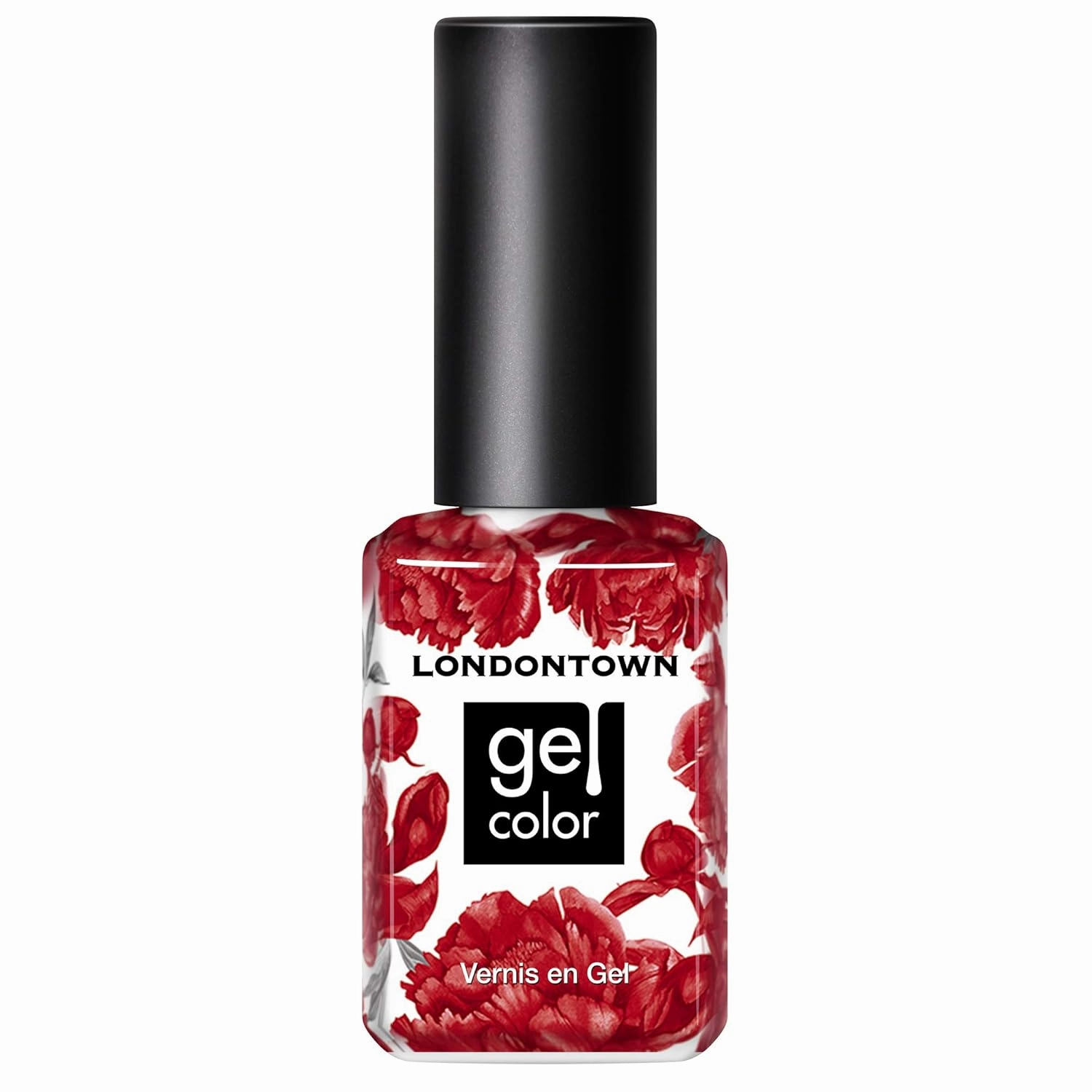 LONDONTOWN UV/LED Gel Nail Polish - Long Lasting, Chip Resistant High Shine Color - Glossy Shimmery Red Orange, 12ml/.40fl oz
