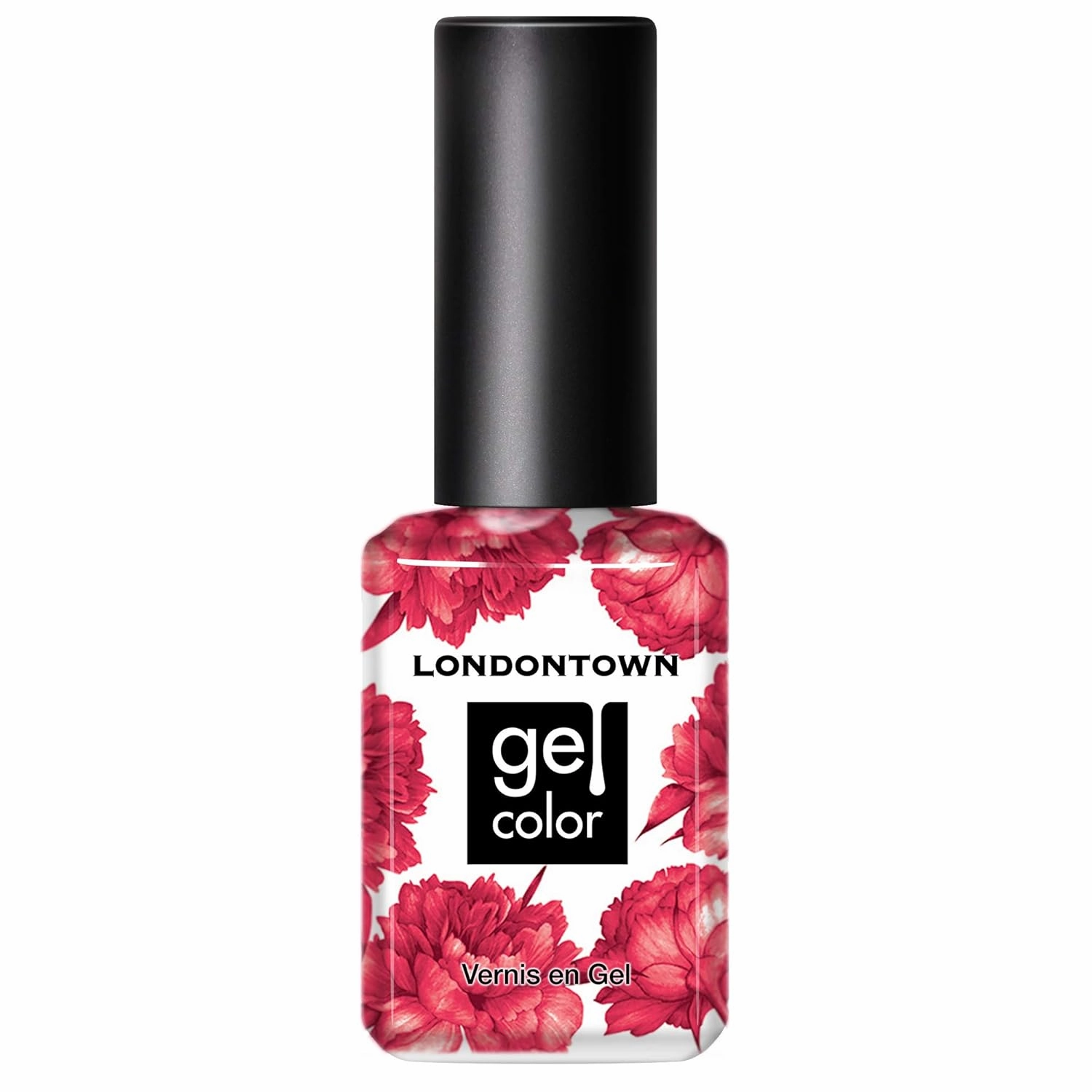 LONDONTOWN UV/LED Gel Nail Polish - Long Lasting, Chip Resistant High Shine Color - Glossy Shimmery Red Orange, 12ml/.40fl oz