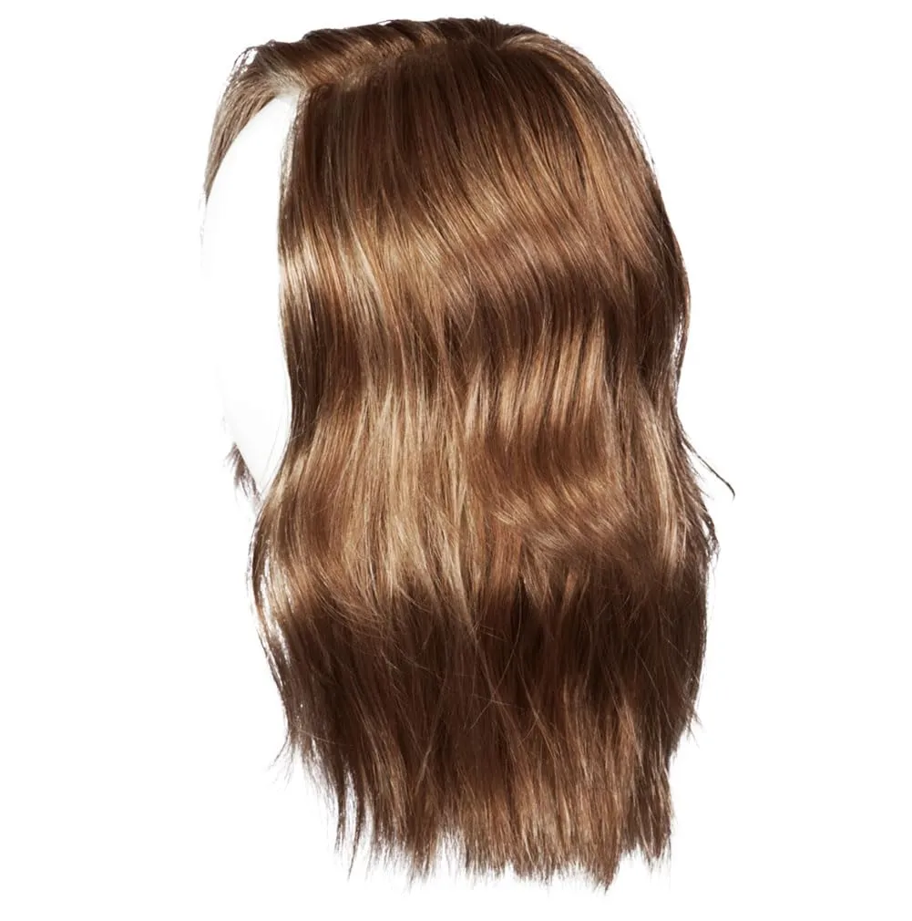 Love Wave Layered Shoulder-Length Wig With Soft Barrel Curled Waves by Hairuwear, Average Cap, GL11-25 Honey Pecan