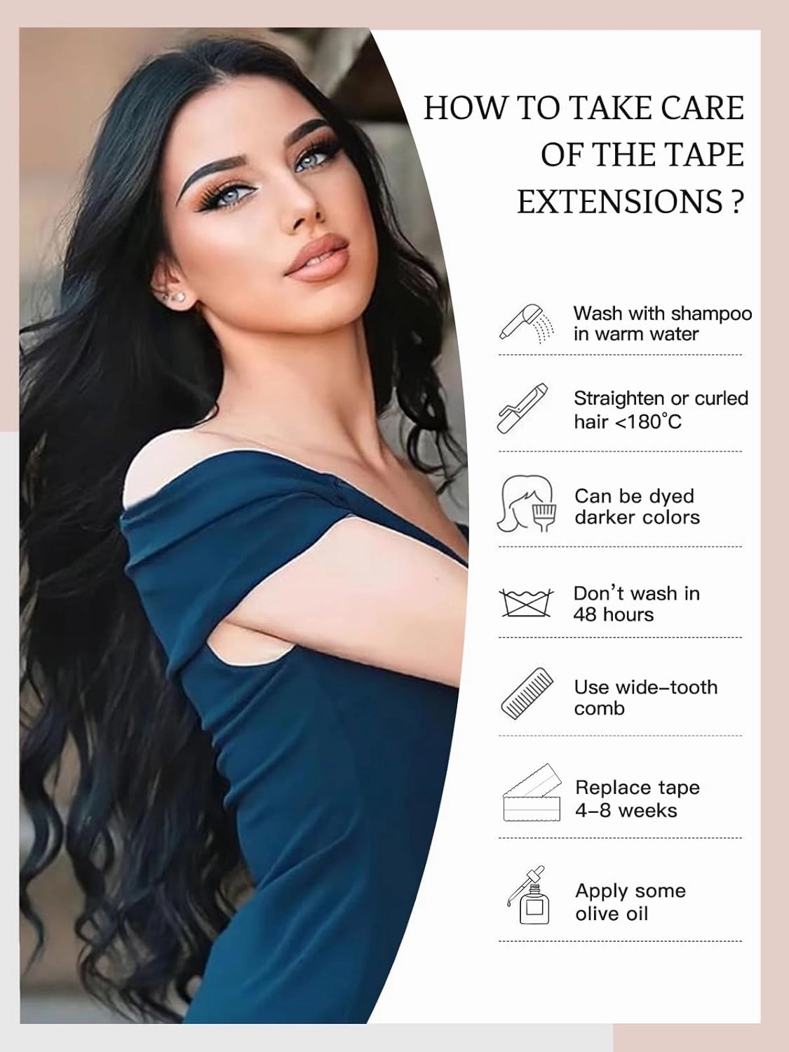 Loveline Tape in Hair Extensions Human Hair, Balayage Dark Brown to Chestnut Brown, 14 Inch 20pcs 40g, Skin Weft Seamless Invisible, Soft and Thick Luxury Remy Human Hair Extensions