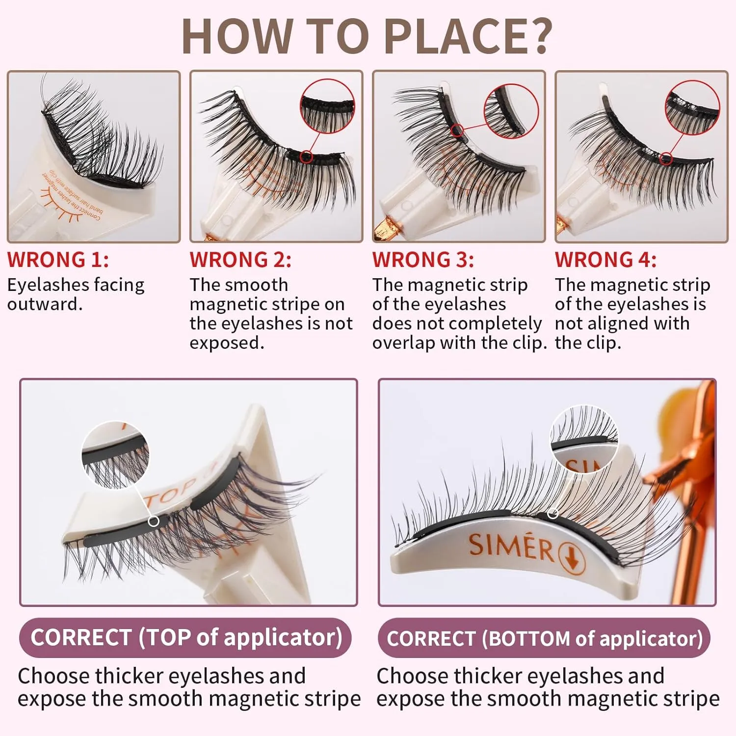 Magnetic Eyelashes without Eyeliner, Dual Magnets Eyelashes with Applicator, 4D Reusable Magnetic Lashes NO Eyeliner or Glue Needed, Soft Natural Look Easy to Wear