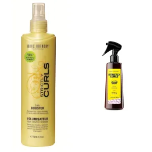 Marc Anthony Strictly Curls Curl Booster & Volume Boost Spray Bundle, 8.1 Fl Oz & 6.8 Fl Oz