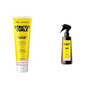 Marc Anthony Strictly Curls Curl Defining Styling Lotion, 8.3 Ounce Tube with Silk Protein and Vitamin E for Definition & Volume Boost Spray, Extra Hold