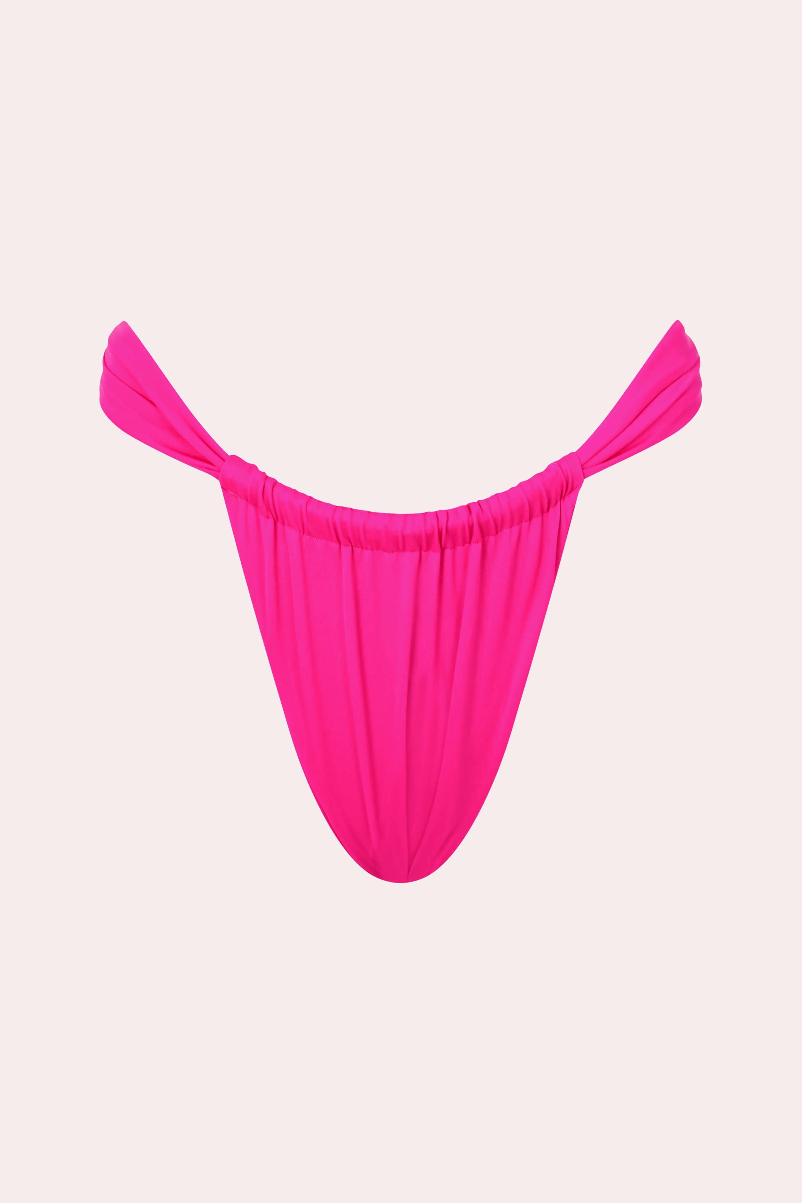 Marina' Gathered Bottoms - Hot Pink