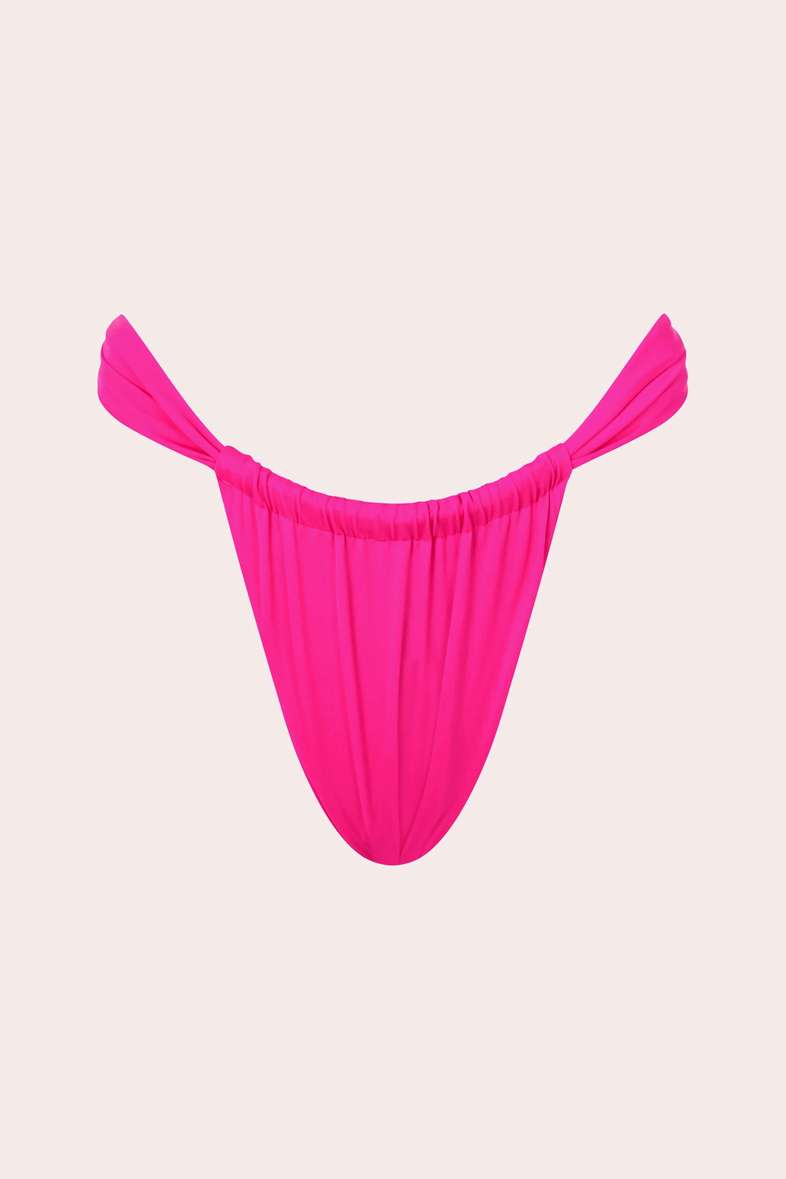 Marina' Gathered Bottoms - Hot Pink