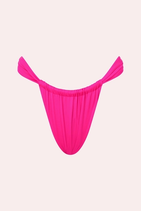 Marina' Gathered Bottoms - Hot Pink