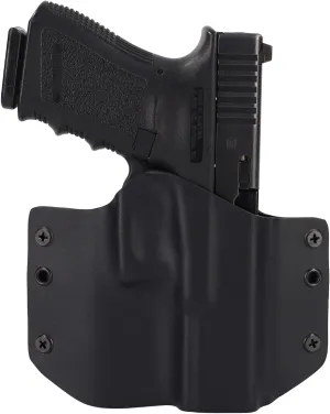 Matte Black OWB Holster (Right-Hand, S&W M&P Shield 9 with Integrated Crimson Trace Laser(2.0 & Plus Compatible))