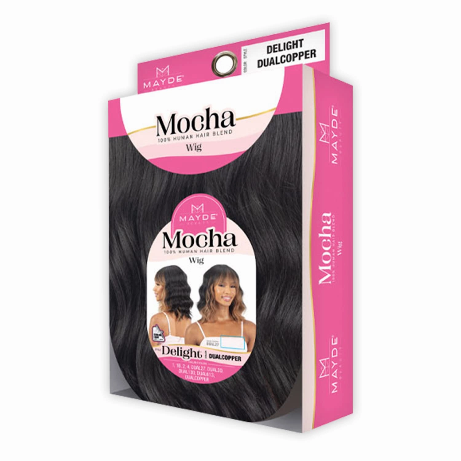 Mayde Beauty Human Hair Blend Wig Mocha Delight (4)