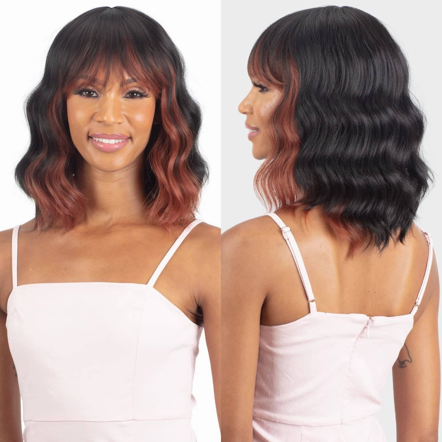Mayde Beauty Human Hair Blend Wig Mocha Delight (4)