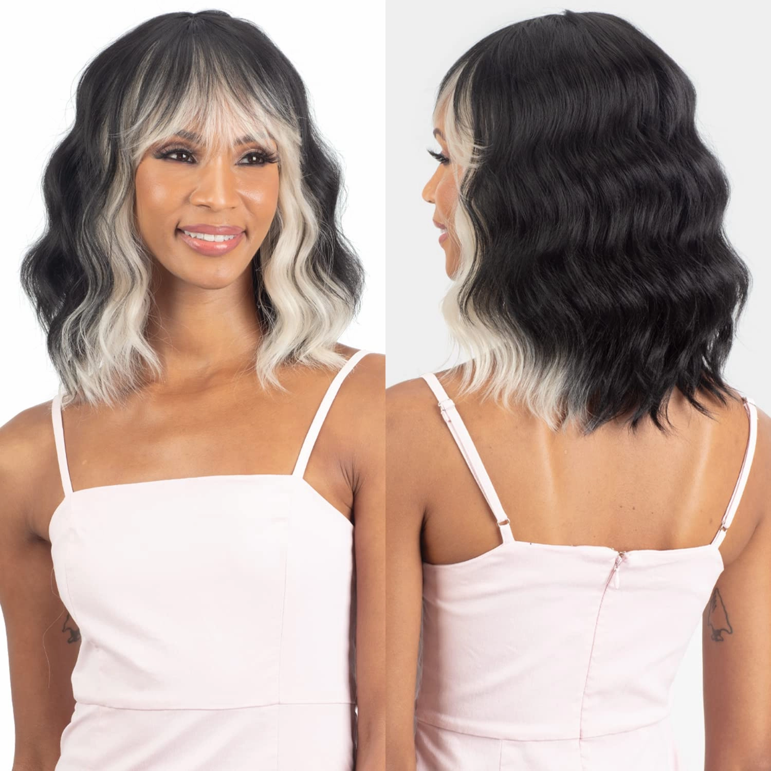 Mayde Beauty Human Hair Blend Wig Mocha Delight (4)