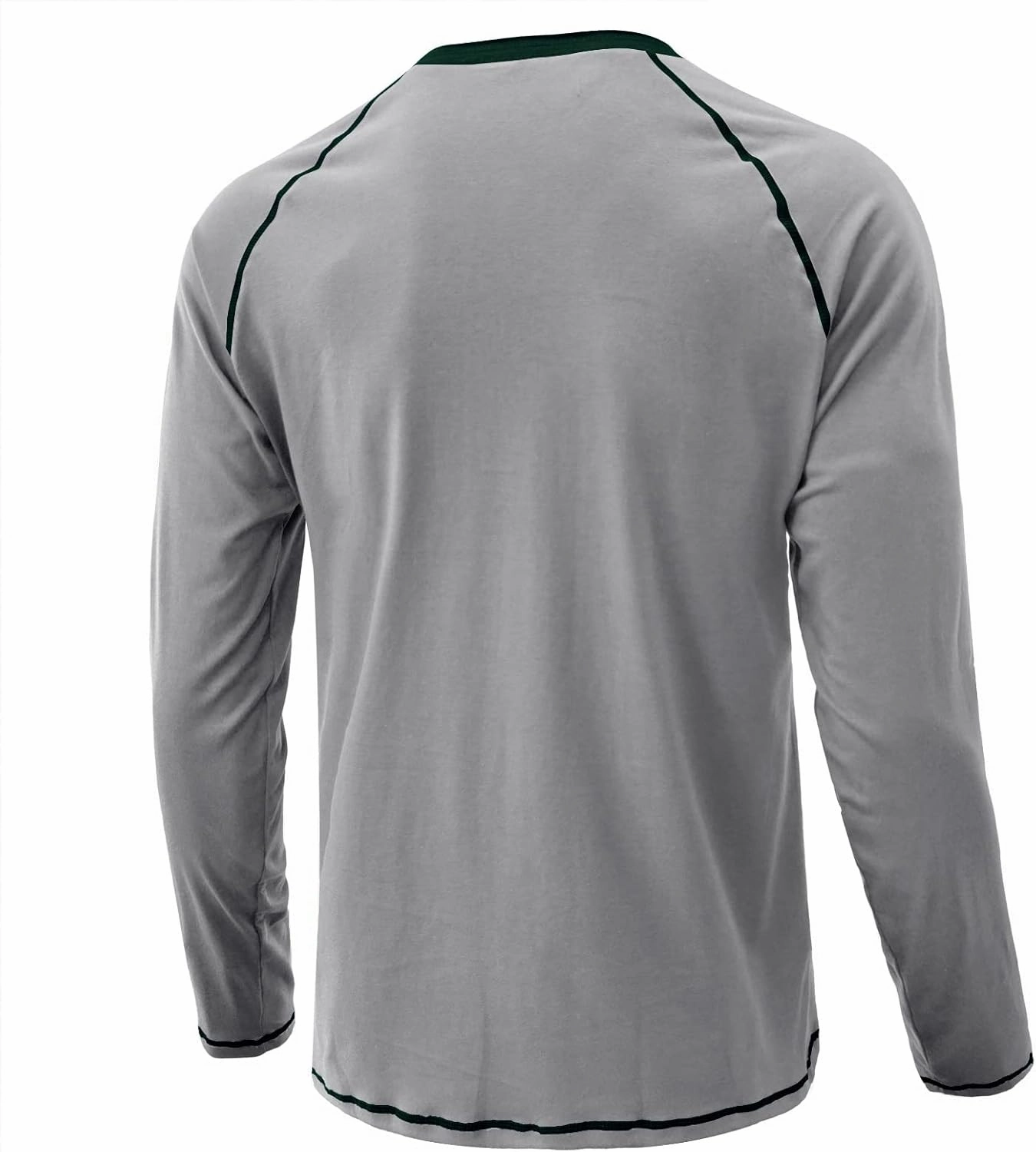 Men's Summer Shirts Long Sleeve Button Pocket Henry Collar Breathable Athletic Summer Comfy Fashion Trendy T-Shirts