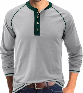 Men's Summer Shirts Long Sleeve Button Pocket Henry Collar Breathable Athletic Summer Comfy Fashion Trendy T-Shirts