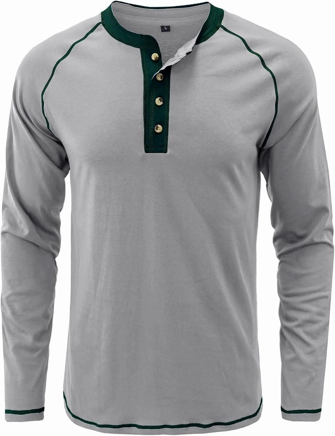Men's Summer Shirts Long Sleeve Button Pocket Henry Collar Breathable Athletic Summer Comfy Fashion Trendy T-Shirts