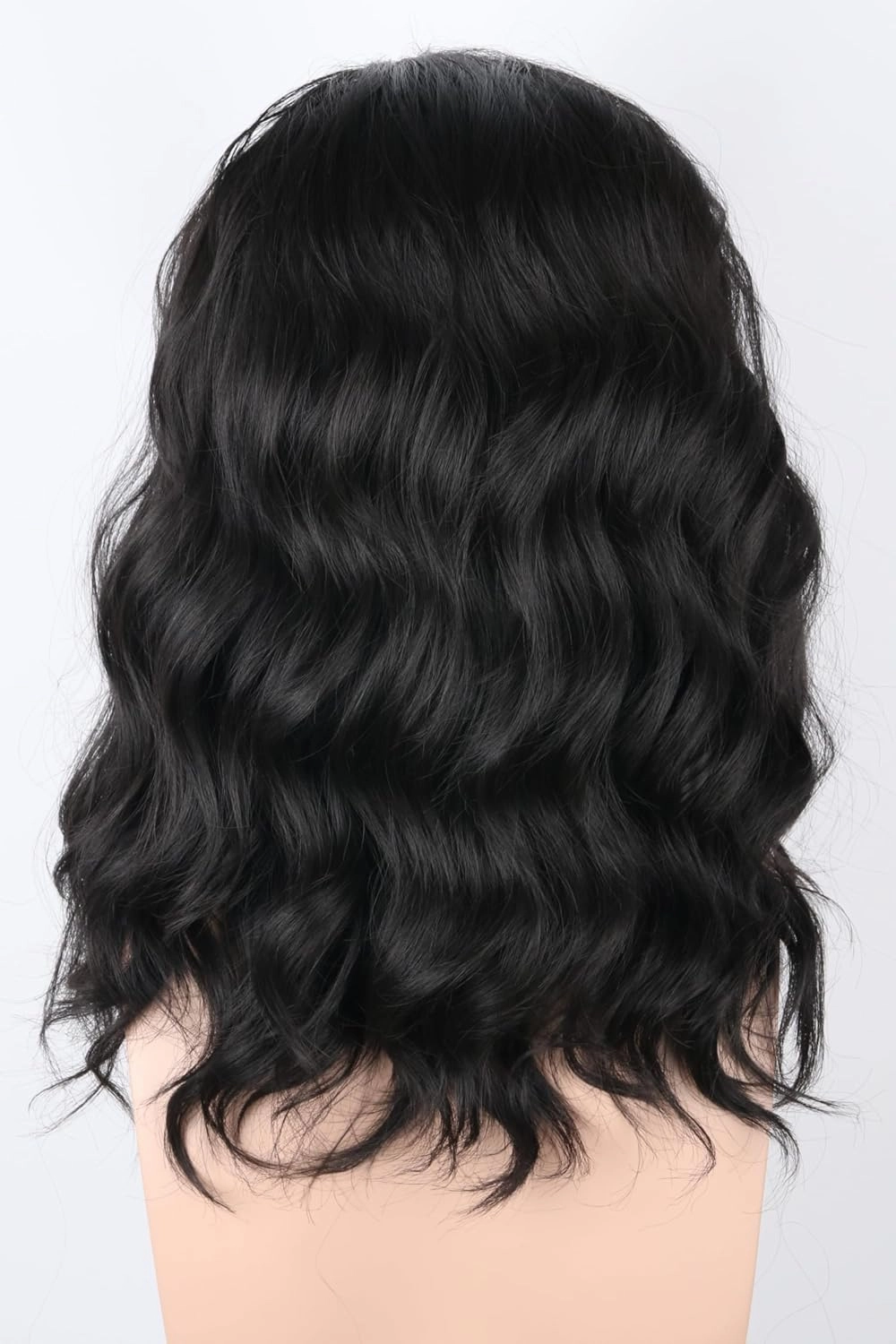 Men's Wig Black Short Curly Natural Wave Funny Wigs for Men Halloween Costume Party Wig