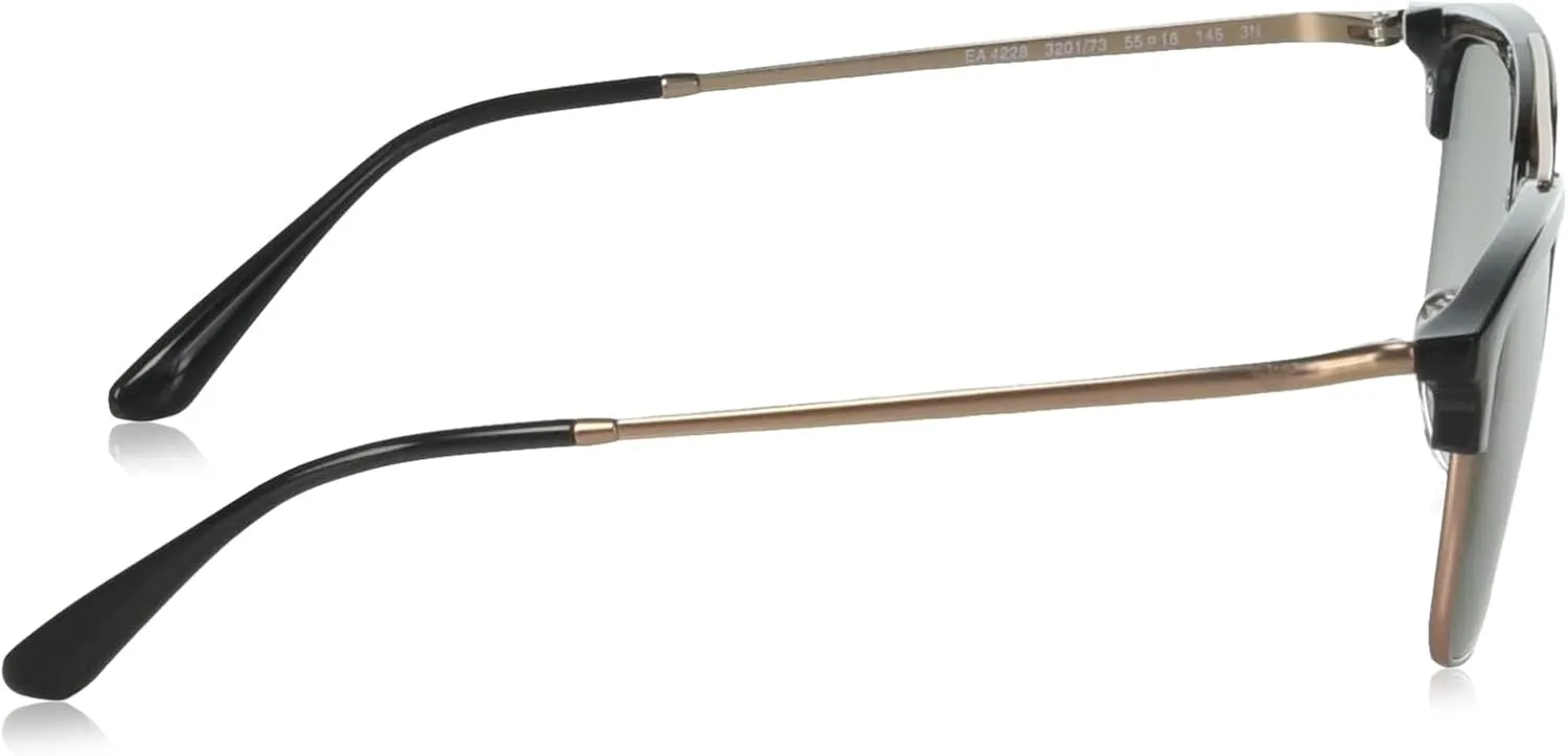 Men's Ea4228 Aviator Sunglasses