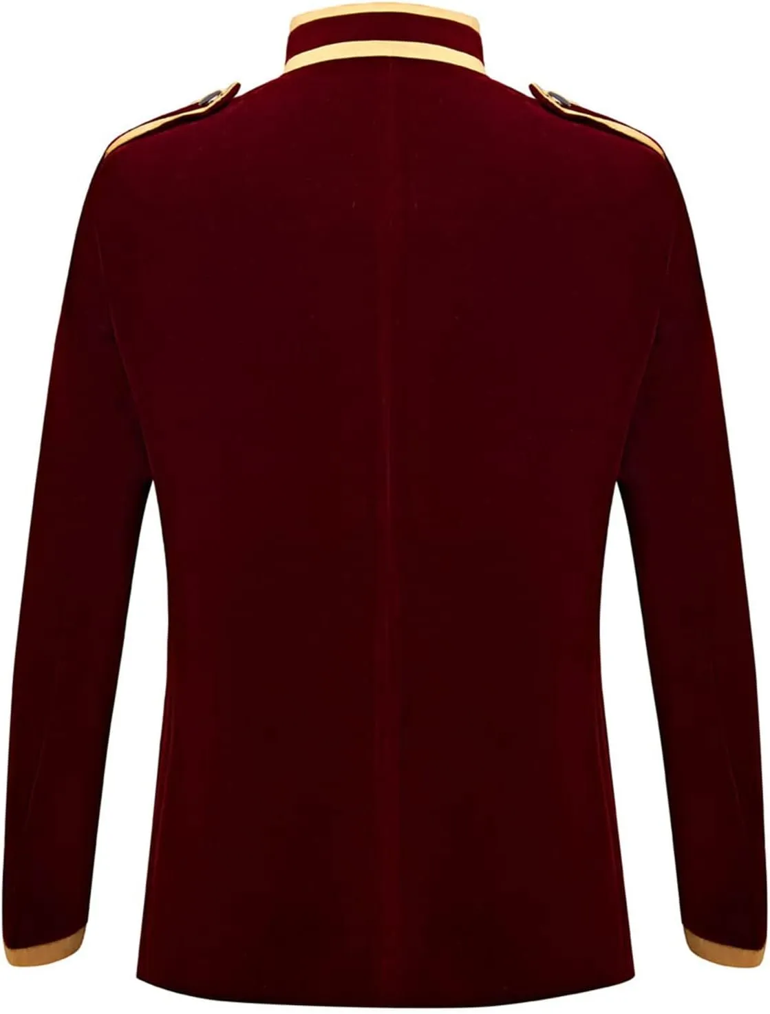 Men's Stylish Prince Velvet Blazer Slim Fit Gold Embroidery Jacket Suit Court Uniform Costume Tux Dress Suits