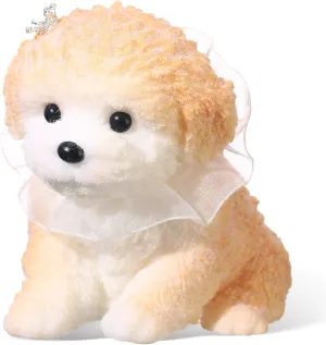Meooeck Handmade Squishy Dog Stress Relief Large Cute Teddy Squishy Soft Dog Sensory Toys Kawaii Stress Relief for Adults(Milk Coffee Color)