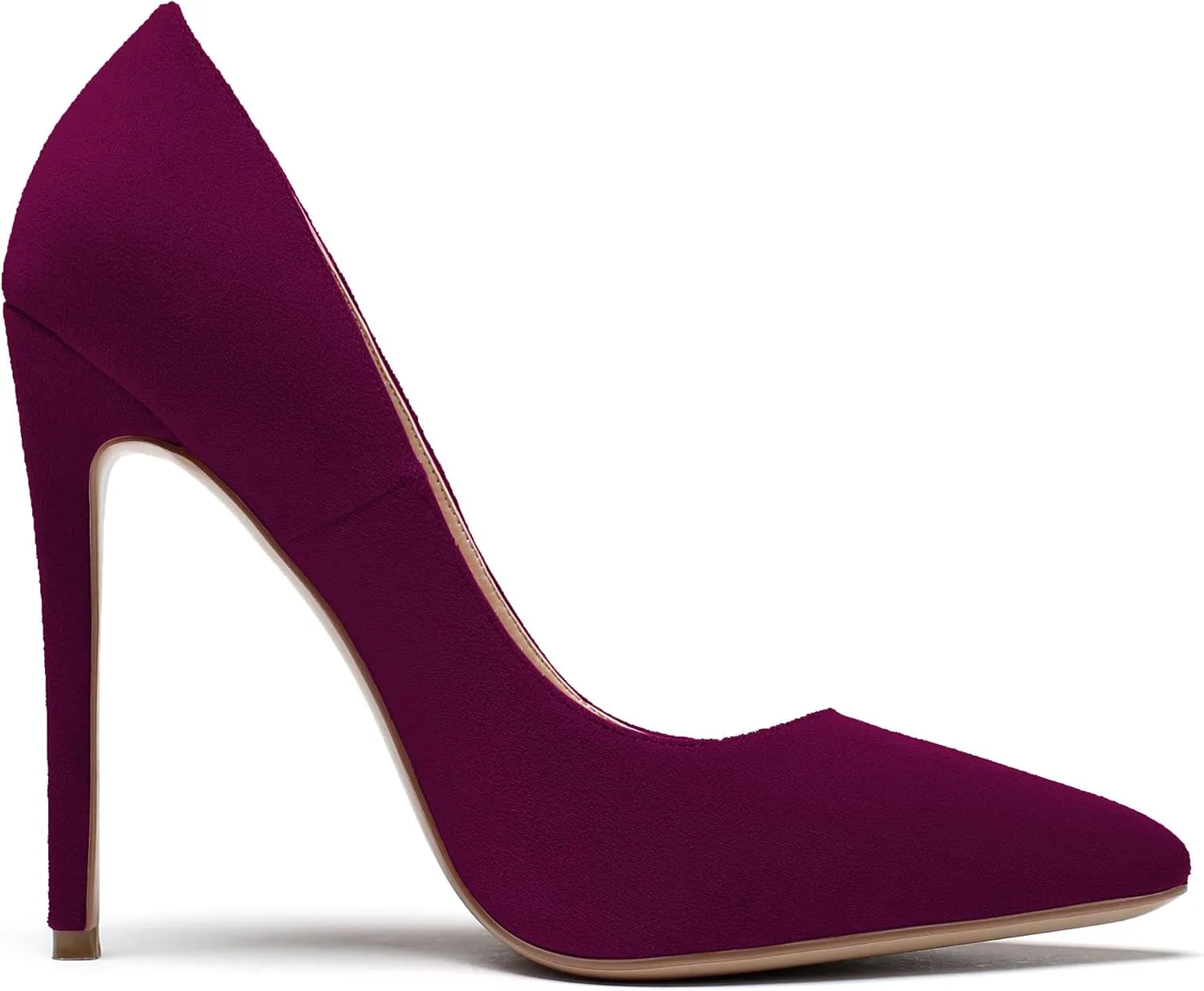 Mettesally Women's High Heel Pumps Pointed Toe Stiletto Heels Slip On Office Party Dress Shoes