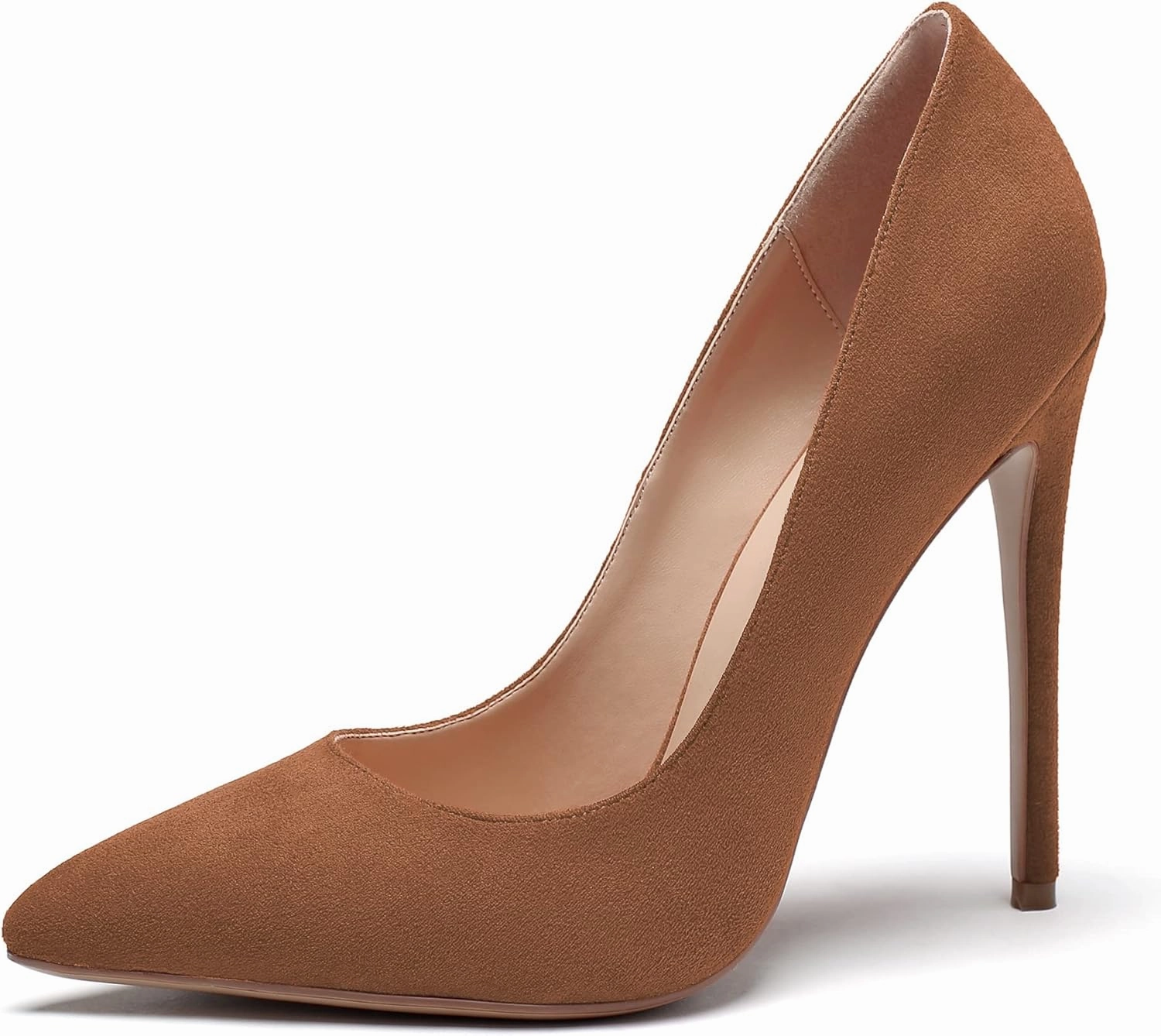 Mettesally Women's High Heel Pumps Pointed Toe Stiletto Heels Slip On Office Party Dress Shoes
