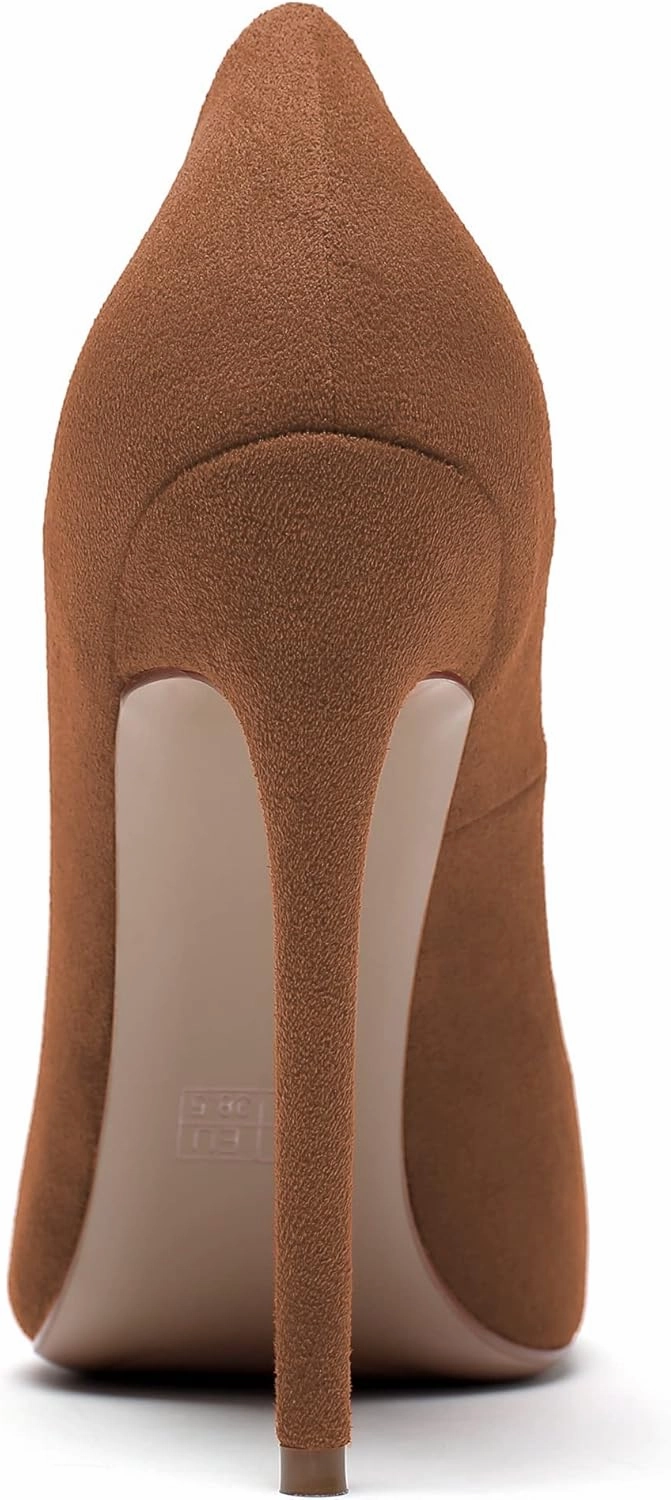 Mettesally Women's High Heel Pumps Pointed Toe Stiletto Heels Slip On Office Party Dress Shoes
