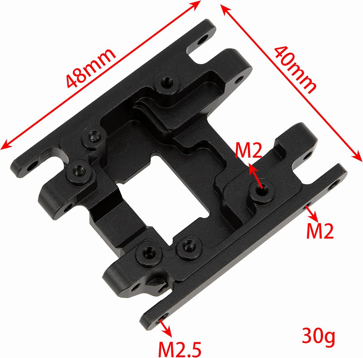 MEUS RACING TRX4M Skid Plate Transmission Plate for TRX4M Defender, Bronco etc.,Black