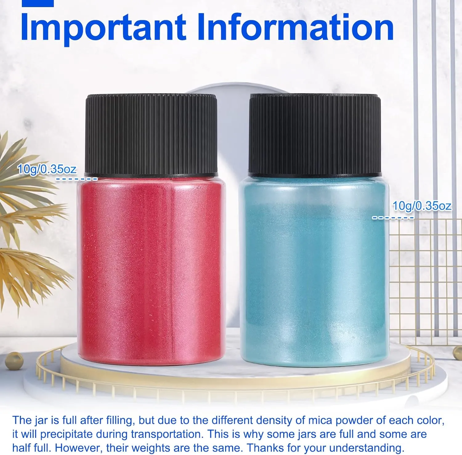 Mica Powder，63 Colors - 10g/Bottle of Natural Pigment Powder for Epoxy Resin，Lip Gloss，Eye Shadow,Car Paint, Dye,Soap Making,Nail Polish,Candle Making,Bath Bombs