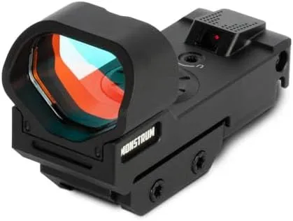 Monstrum Ares Open Reflex Red Dot Sight for Rifles and Long Guns | with Shake Awake Illumination