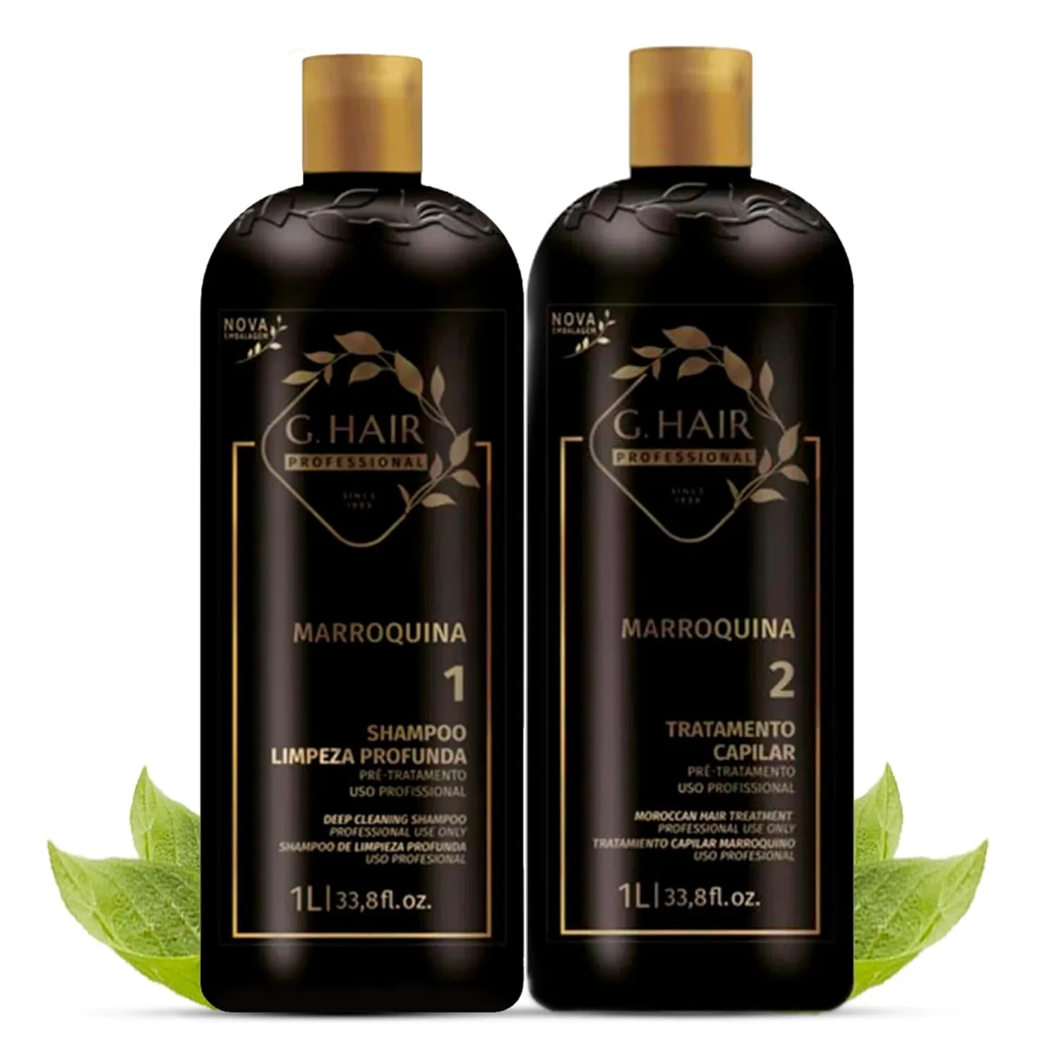 Moroccan Smoothing Keratin Treatment Kit (2 Steps) 33.8oz / 1L each