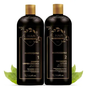 Moroccan Smoothing Keratin Treatment Kit (2 Steps) 33.8oz / 1L each