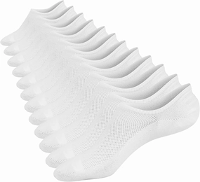 Mottee&Zconia No Show Sock Low Cut Ankle Short Socks for Men Basic Casual Anti-skid Cotton Socks with Non Slip Grips