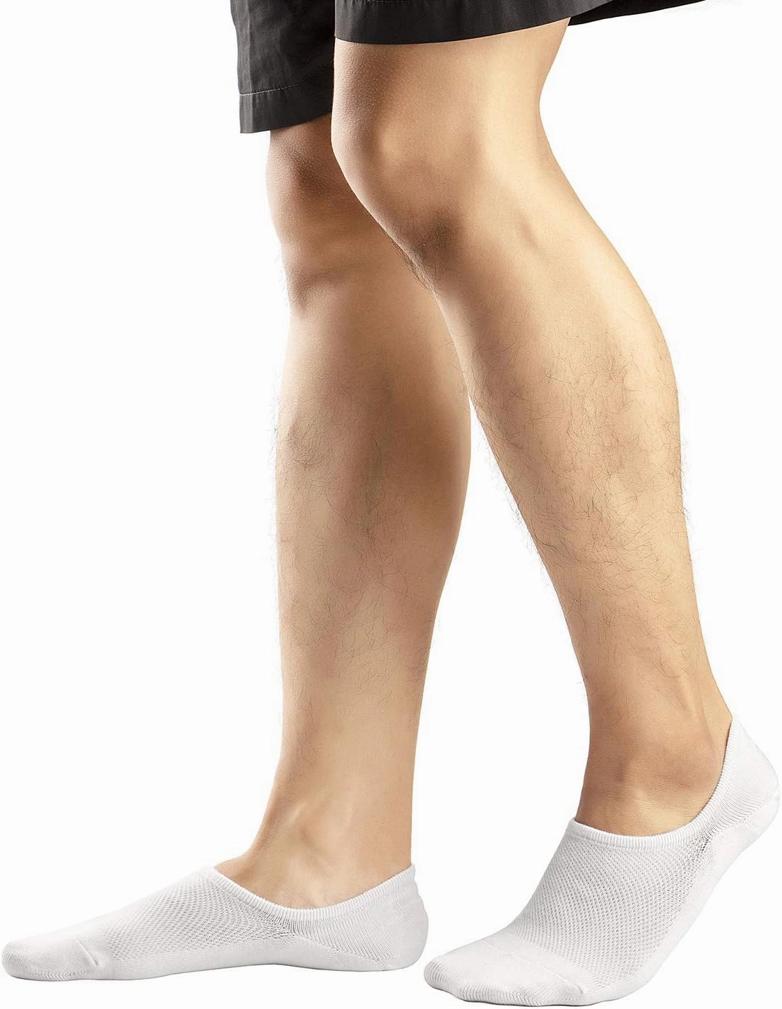 Mottee&Zconia No Show Sock Low Cut Ankle Short Socks for Men Basic Casual Anti-skid Cotton Socks with Non Slip Grips