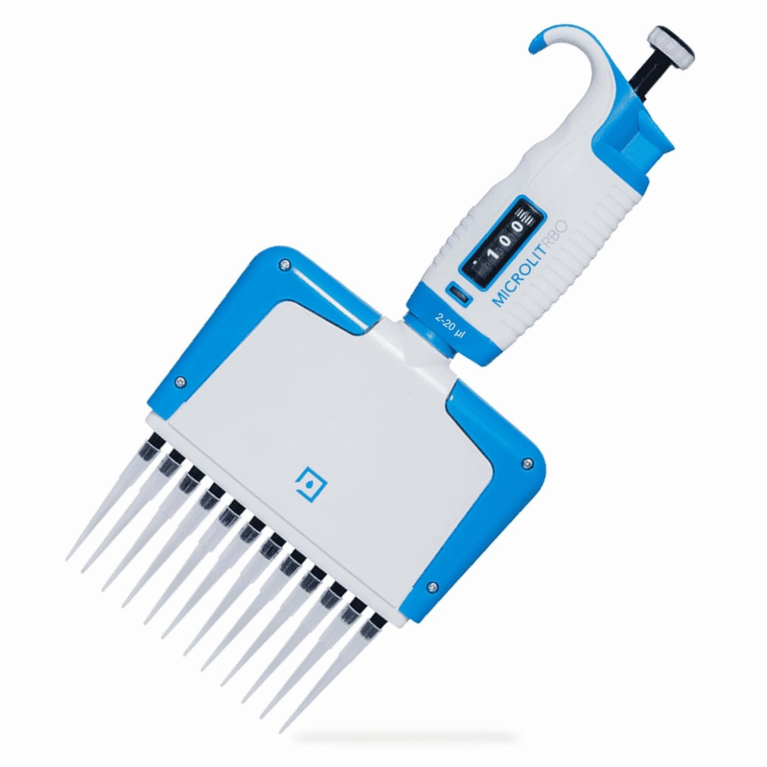 Multi Channel Pipettes with Adjustable Volume, Accurate and Calibrated Micropipette for 2-20ul Liquid Capacity, 12-Channel Micropipettes Compatible with Pipette Tips