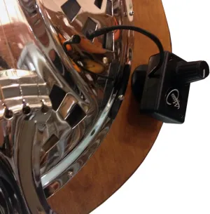 Myers Pickups Dobro Round Neck Resonator Guitar Pickup with Flexible Micro-Gooseneck