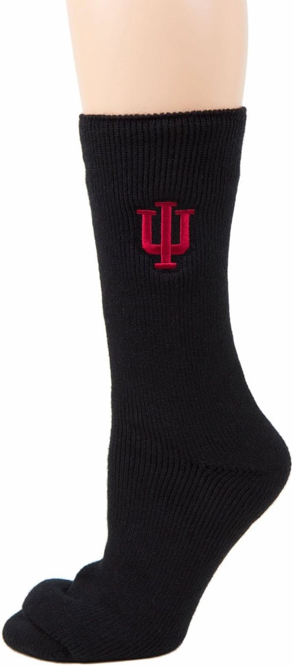 NCAA Indiana Hoosiers Thermal Sock Bag, Black/Red, One Size