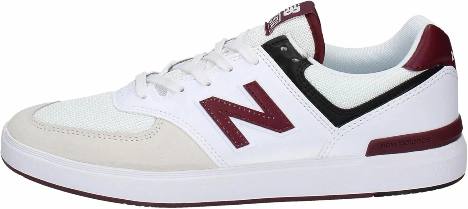 New Balance 574 Court White/Crimson US Men's 10, Women's 11.5 Medium