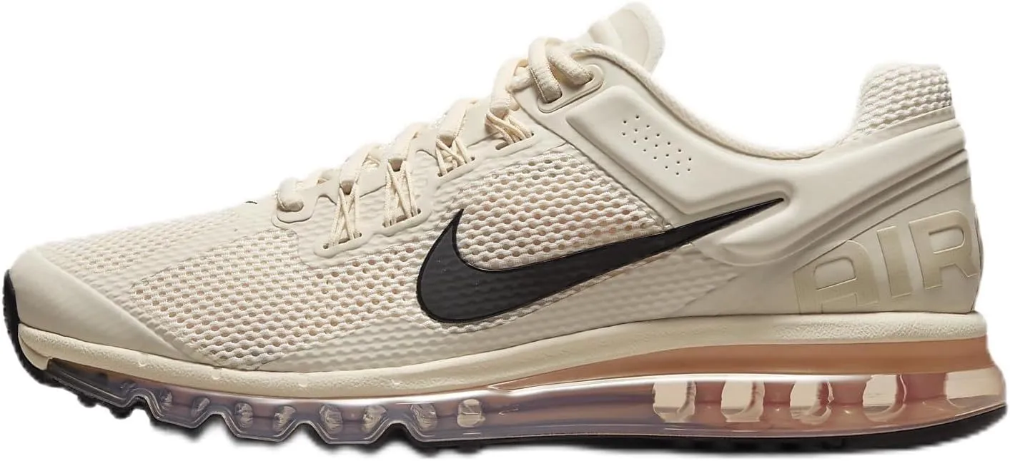 Nike Air Max 2013 Men's Shoes (HF3660-100, Pale Ivory/Guava Ice/Crimson Tint/Black) Size 8