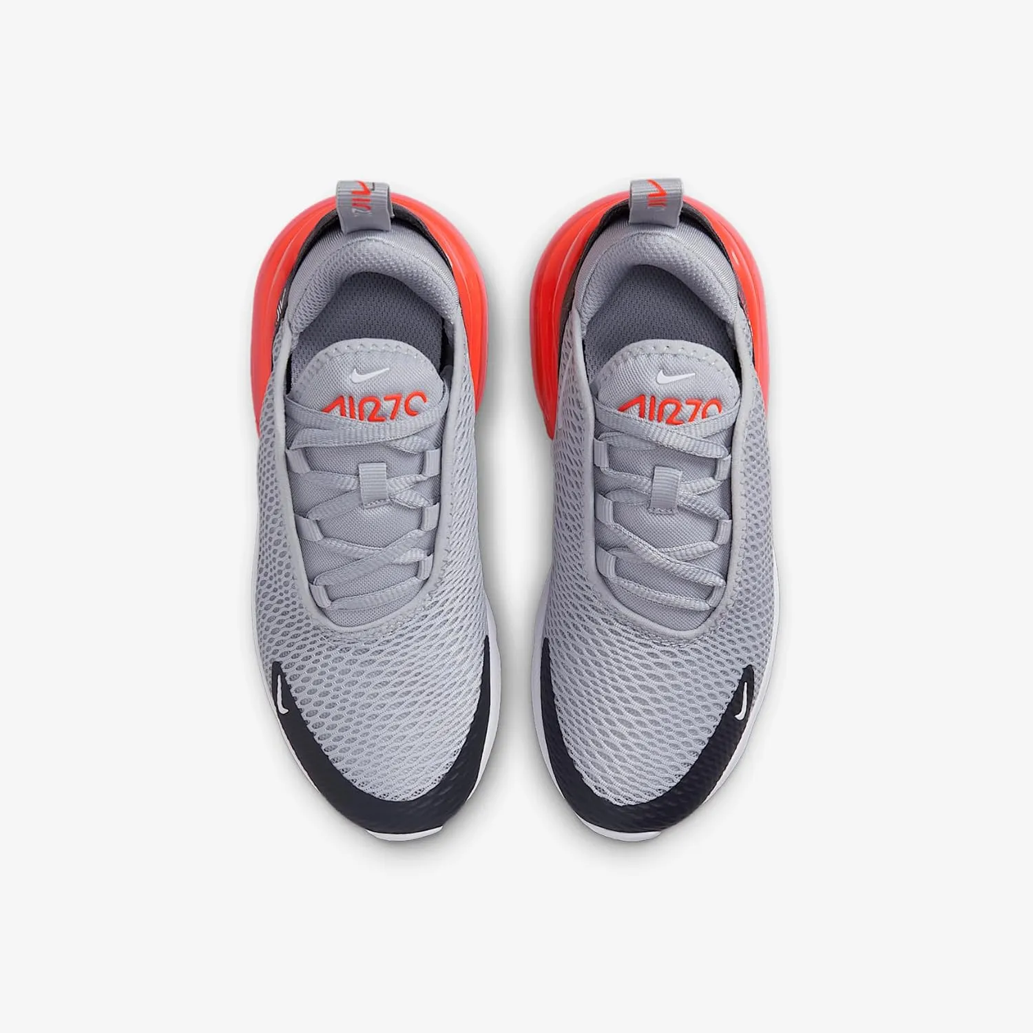 Nike Air Max 270 Little Kids' Shoe (AO2372-039, Wolf Grey/Anthracite/Bright Crimson/White)