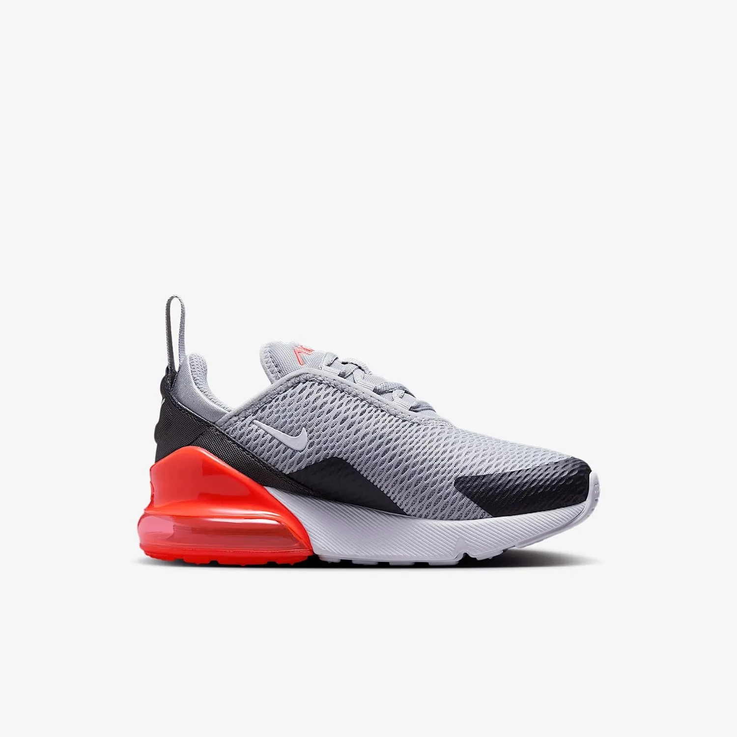 Nike Air Max 270 Little Kids' Shoe (AO2372-039, Wolf Grey/Anthracite/Bright Crimson/White)