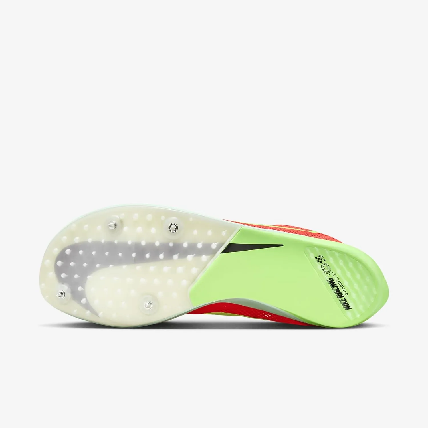 Nike Dragoy 2 Track & Field Distance Spikes (FD8413-600, Bright Crimson/Hyper Crimson/Lime Blast/Cave Purple)