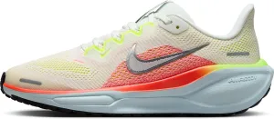 Nike Pegasus 41 Big Kids' Road Running Shoes (FN5041-100, Summit White/Bright Crimson/Glacier Blue/Chrome) Size 5.5