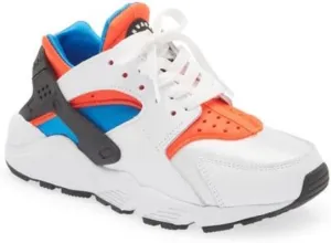 Nike Women's Air Huarache Running Shoe, White/Black/Bright Crimson, 6.5 US