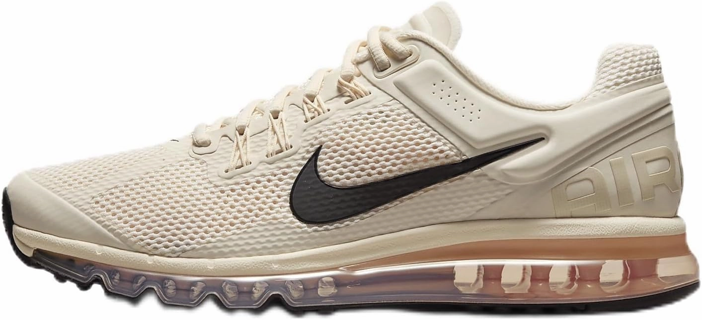 Nike Air Max 2013 Men's Shoes (HF3660-100, Pale Ivory/Guava Ice/Crimson Tint/Black) Size 7