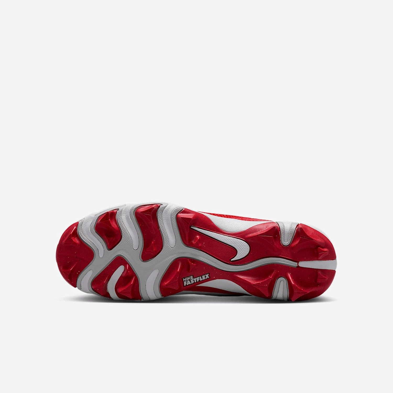 Nike Alpha Menace 4 Shark Big Kids' Football Cleats (FQ4012-102, White/University Red/Photon Dust/University Red)