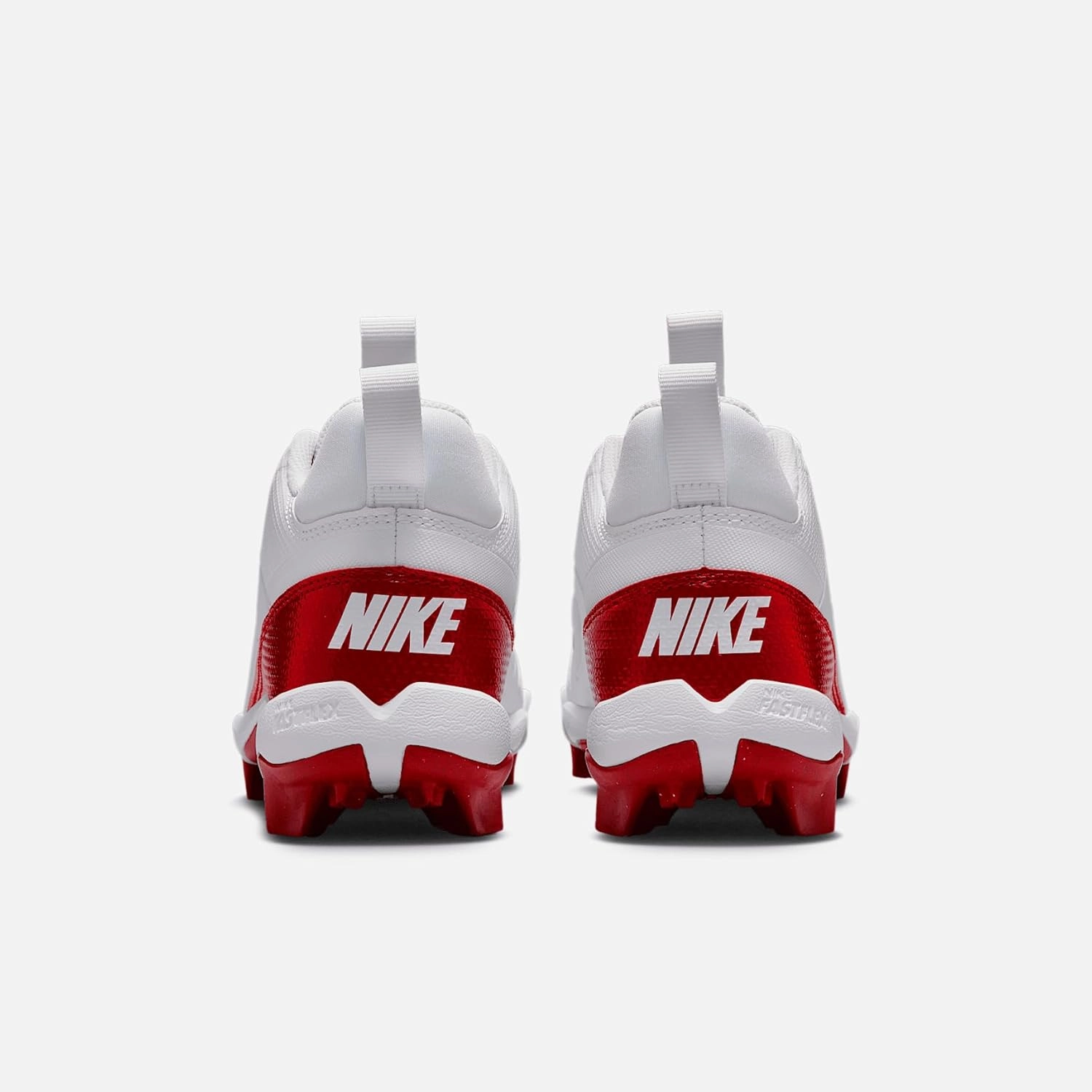 Nike Alpha Menace 4 Shark Big Kids' Football Cleats (FQ4012-102, White/University Red/Photon Dust/University Red)