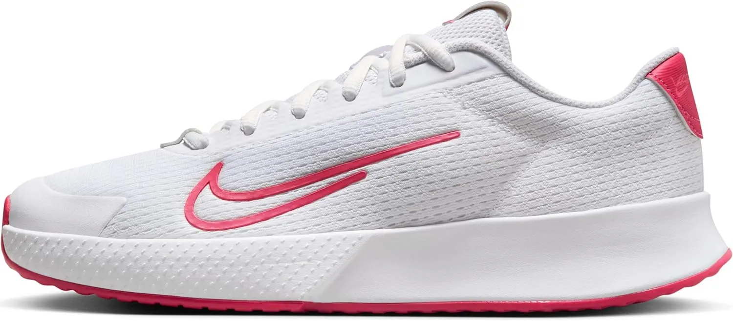 NikeCourt Vapor Lite 2 Women's Hard Court Tennis Shoes (DV2019-108, White/Hot Punch/Crimson Tint/Aster Pink) Size 7.5