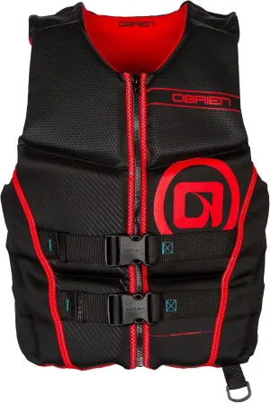 O'Brien Men's Flex V-Back Life Jacket - Black/Red