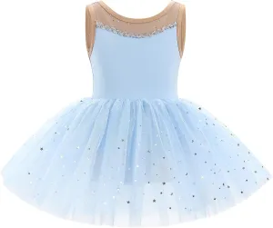 ODASDO Ballerina Costume for Girls Toddler Kids Ballet Dance Leotard Princess Glitter Tutu Dress Dancewear