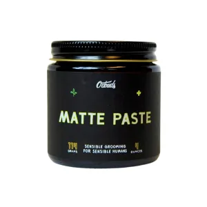 O'Douds Matte Paste - Natural Styling Clay for Men - Strong Hold for Maximum Volume & Texture with Matte Finish - Vegan & Plant-Based - Labdanum & Lime Scent (4oz)